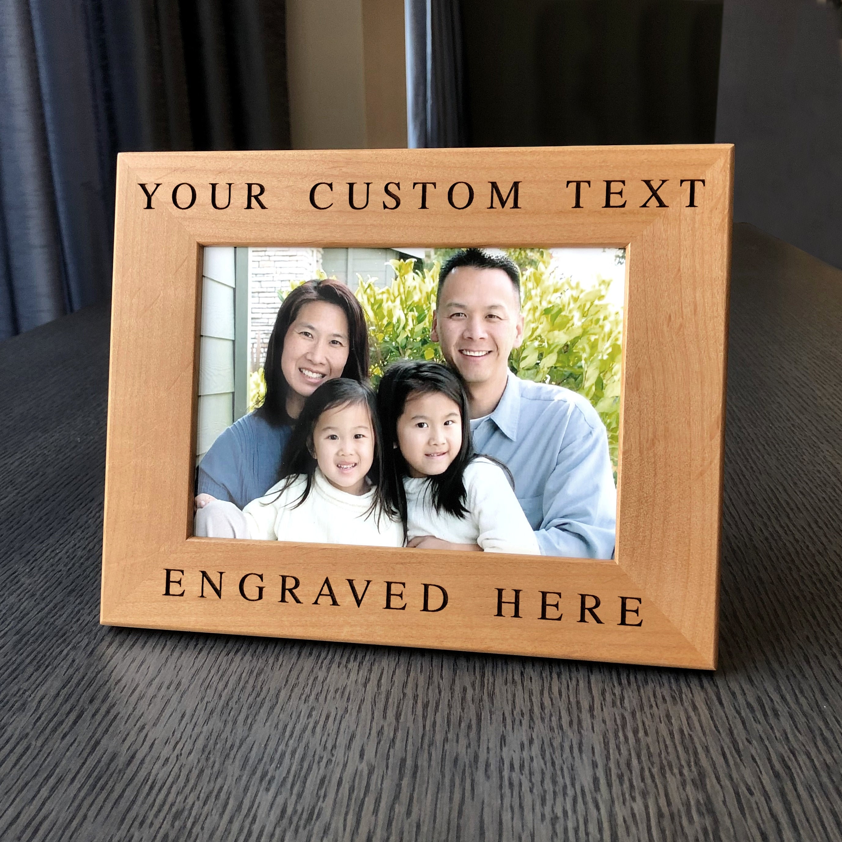 5 x 7 New Zealand Laser Engraved Wood Picture Frame 5 x 7 New Zealand Laser Engraved Wood Picture Frame