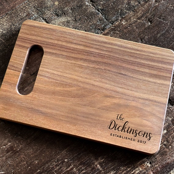 Cutting Boards Custom Gift Your Text or Logo on Wood Chopping Block