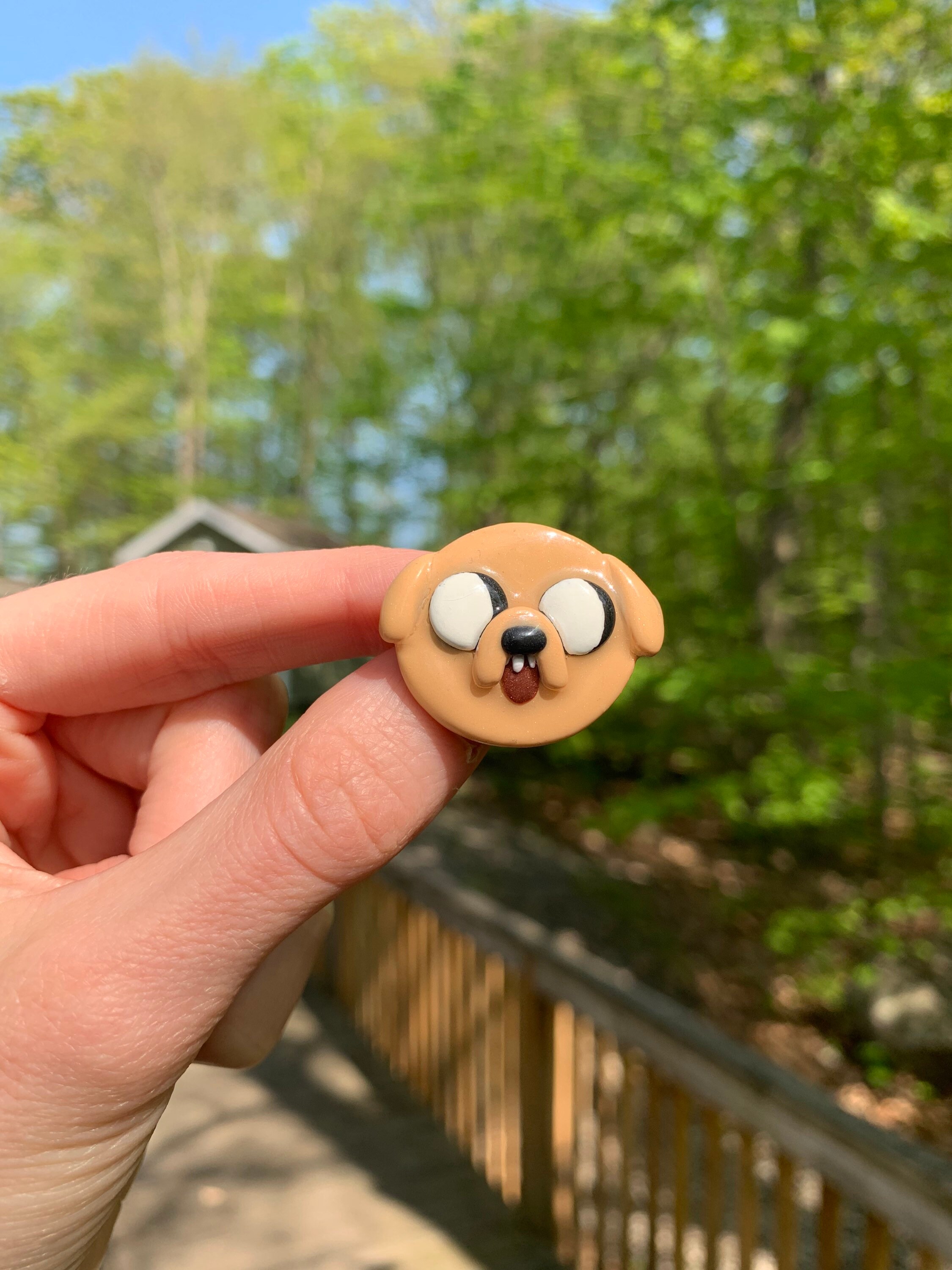 Adventure Time Pin Jake the Dog Handmade Polymer Clay Broach - Etsy