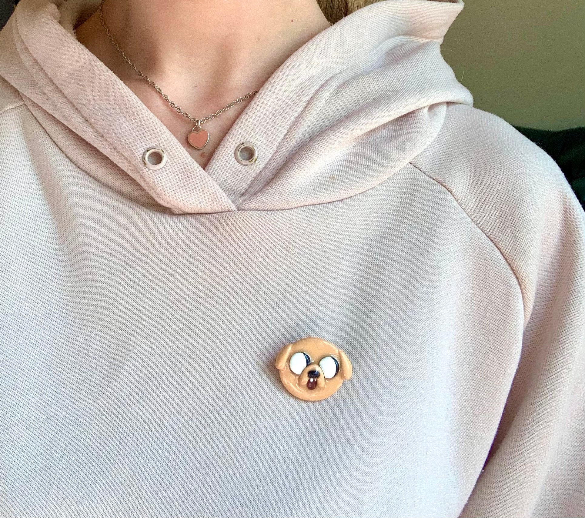 Adventure Time Pin Jake the Dog Handmade Polymer Clay Broach - Etsy