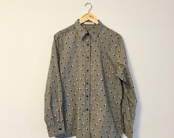 Vintage Checkered Button Up