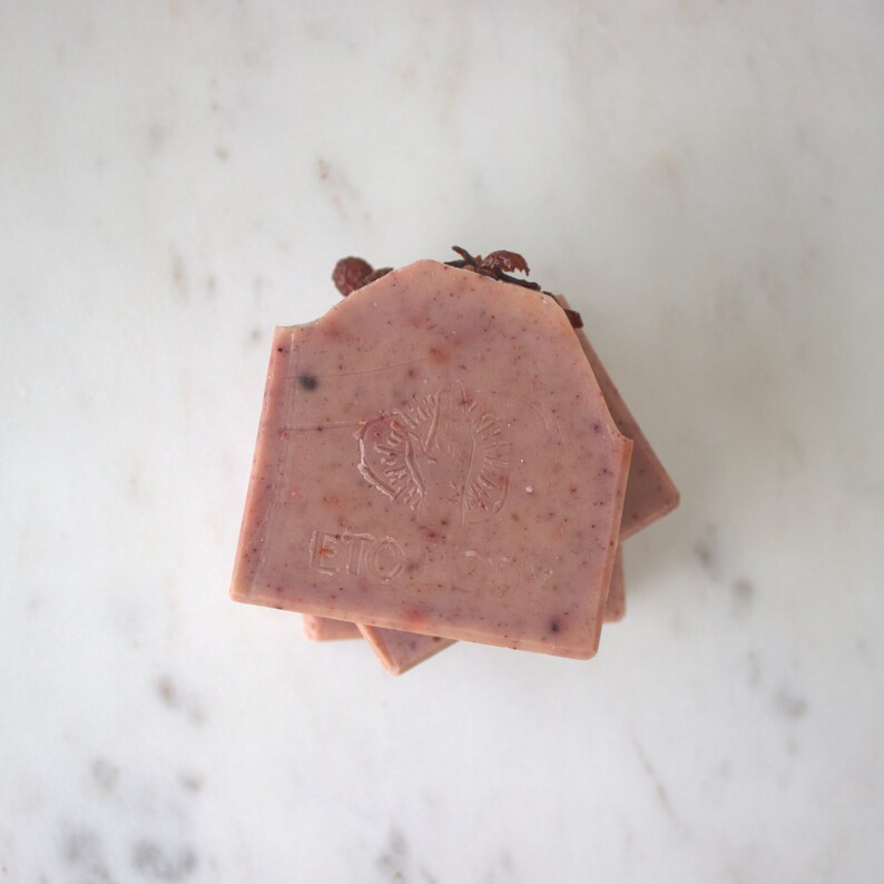 Wild Rosehip & Honey Soap Handmade Australian Artisan Soap Bar Zero Waste image 4