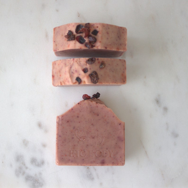 Wild Rosehip & Honey Soap Handmade Australian Artisan Soap Bar Zero Waste image 1