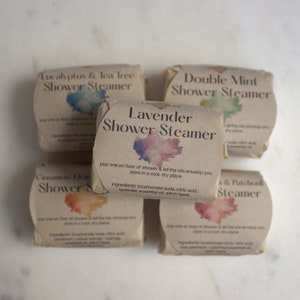 Shower Steamers 2 pack | Handmade Essential Oil Aromatherapy Shower Cubes | Shower Fizzies