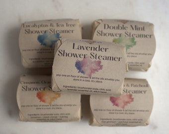 Shower Steamers 2 pack | Handmade Essential Oil Aromatherapy Shower Cubes | Shower Fizzies