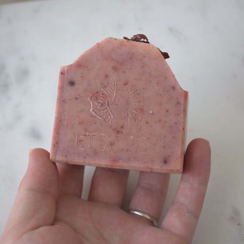 Wild Rosehip & Honey Soap Handmade Australian Artisan Soap Bar Zero Waste image 6