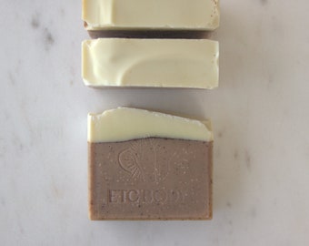 Mocha Scrub Soap | Vegan Friendly Handmade Scrub Bar | Australian Artisan Zero Waste Soap Bar