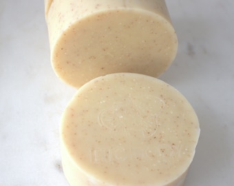 Australian Lemon Myrtle & Walnut Scrub Soap | Handmade Vegan Soap | Artisan Australian Soap | Lemon Myrtle Soap