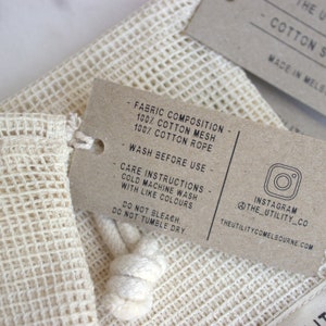 Cotton Soap Bag 100% Cotton Soap Saver Handmade in Melbourne image 6