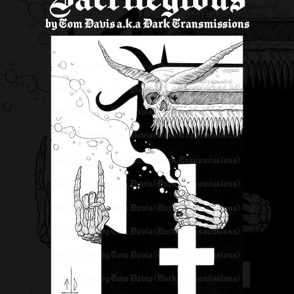 Sacrilegious (dark art print)