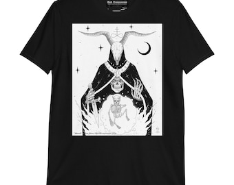 Moloch - T-shirt unisexe à manches courtes Dark Art Horror