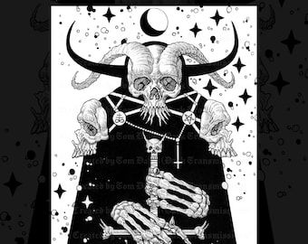 Kosmos (4x6 inch) (dark art print)