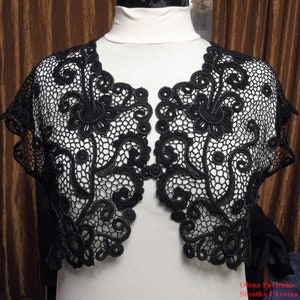 Bolero with short sleeves. Knitting. Lace Bolero. Irish lace. Crocheted crocheted bolero (blouse). Bolero &quot;Agate&quot;. Knitting to order