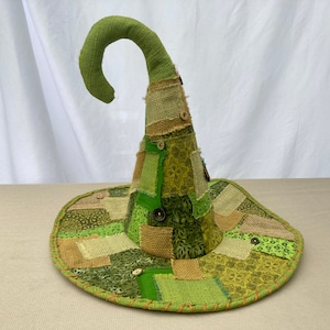 forest Wizard hat, Witch of the Forest, Hedge Witch, Earth Witch hat, enchanted, herb wood witch
