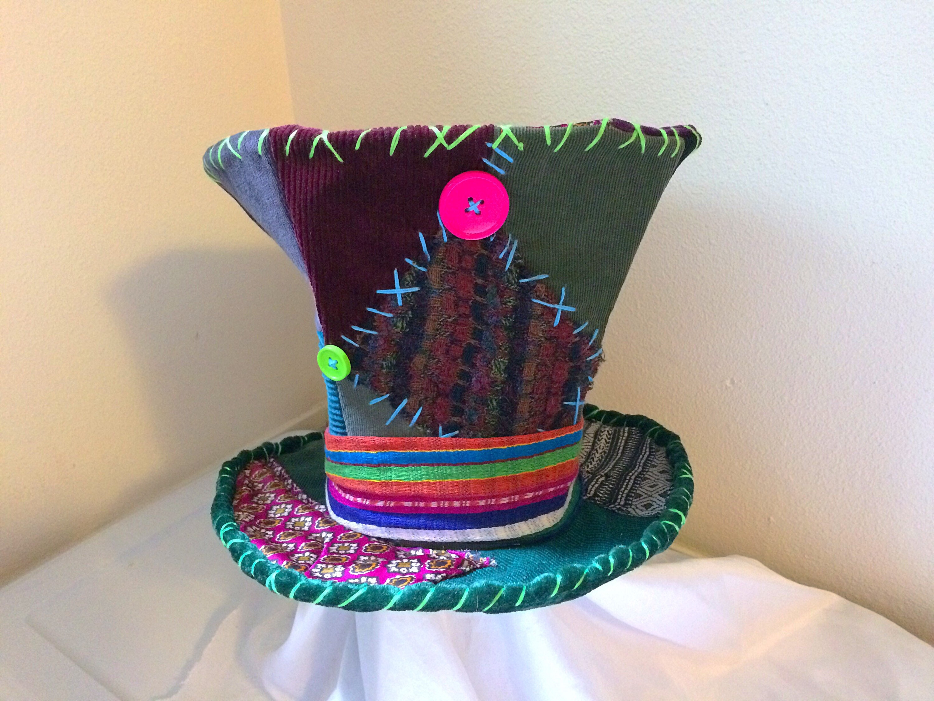 Mad Hatter Hat Burning Man Top Hat Costume Hat Festival Etsy