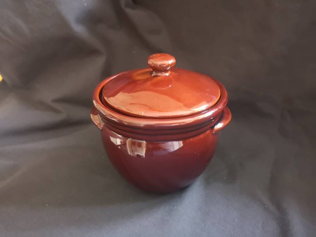 Vintage Treacle Glazed Denmead Storage Pot/serving Pot. Vintage 1 1/2
