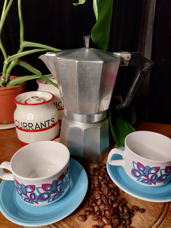 Vintage Italian Coffee Vintage Aluminium Coffee Percolator