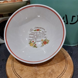 Vintage Ceramic Italian Spaghetti bowl made by La Primula. Vintage Pasta bowl. Italian ceramic pasta serving dish. image 1