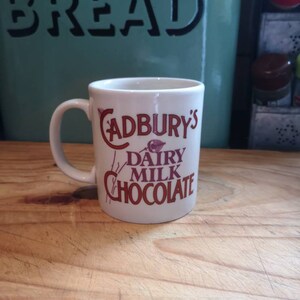 Vintage Cadburys Dairy Milk Mug Beaker Cup from Staffordshire Tableware