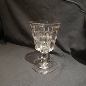 Vintage Pedastel pressed glass Celery Vase. Vintage Kitchen Storage. Vintage kitchen glassware.