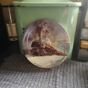 Vintage Limited Edition Davenport Paul S Gribble Royal Scot Train dekoratives Plattenladegerät. Steam Train Erinnerungsstücke.