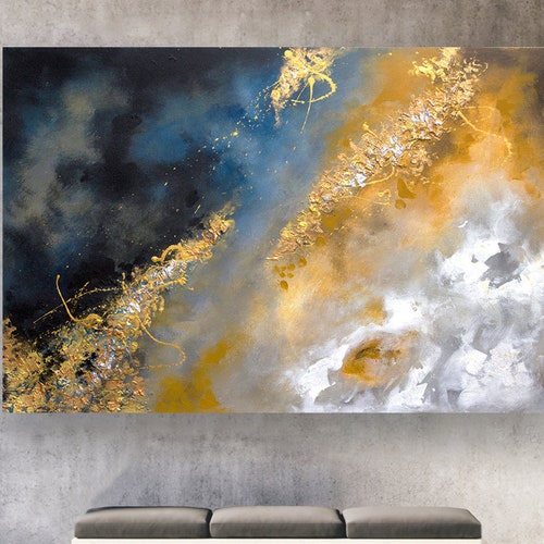 Abstract Painting Original Large Gold Painting Contemporary - Etsy