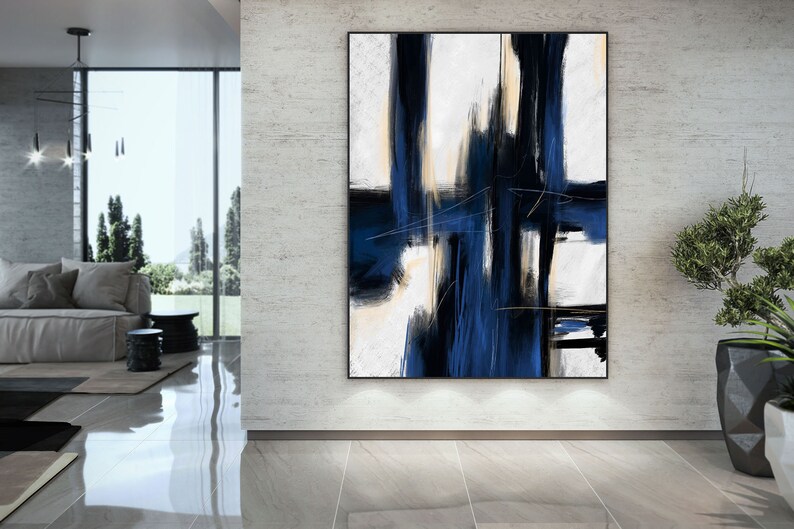 Extra Large Wall Art,Minimal Abstract Painting,Contemporary Painting on Canvas,Large Canvas Art,Huge Abstract Painting,Living Room Pa0011 image 8
