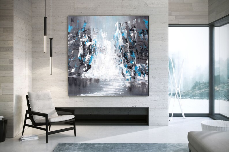 Large Abstract Painting Contemporary Wall Art Large Canvas Art Modern Art Living Room Decor Las091 Extra Large Original Painting On Canvas Art Collectibles Painting Vadel Com