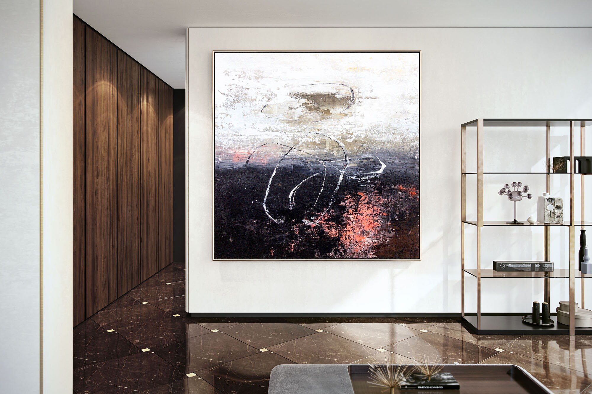 Original Abstract Painting farmhouse Decor Paintings on Etsy Polska