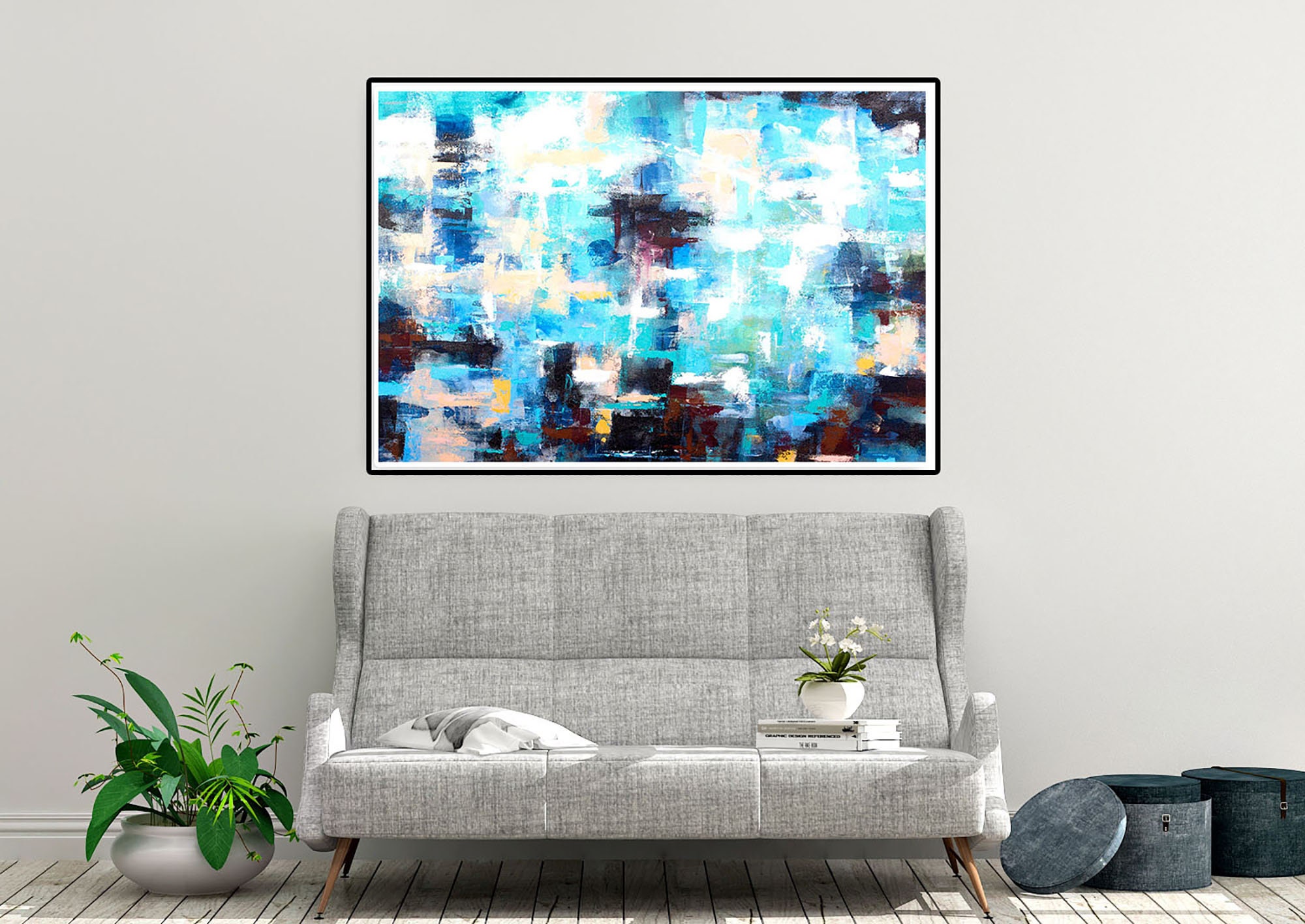 Large Wall Canvas Art Office Decor Modern Art Paintings On Etsy