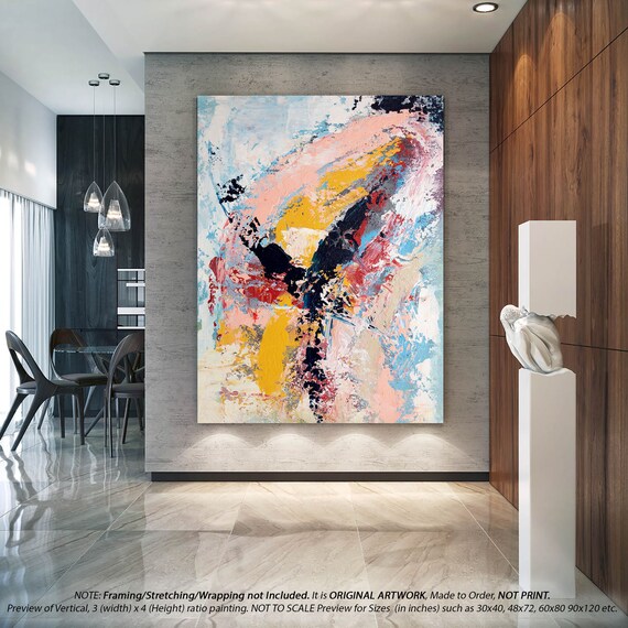 Large Abstract Canvas Art Original Painting Living Room Wall Art Large Artwork Bedroom Wall Decor Canvas Painting Office Decor Dm0030