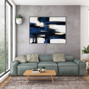 Extra Large Wall Art,Minimal Abstract Painting,Contemporary Painting on Canvas,Large Canvas Art,Huge Abstract Painting,Living Room Pa0011 image 9