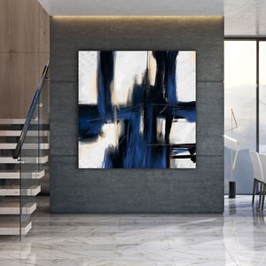 Extra Large Wall Art,Minimal Abstract Painting,Contemporary Painting on Canvas,Large Canvas Art,Huge Abstract Painting,Living Room Pa0011 image 6