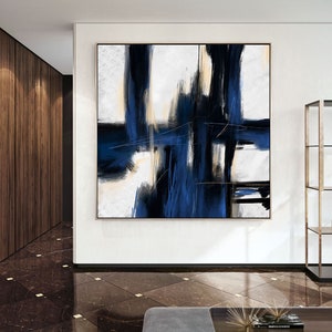 Extra Large Wall Art,Minimal Abstract Painting,Contemporary Painting on Canvas,Large Canvas Art,Huge Abstract Painting,Living Room Pa0011 image 2