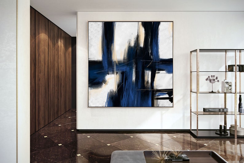 Extra Large Wall Art,Minimal Abstract Painting,Contemporary Painting on Canvas,Large Canvas Art,Huge Abstract Painting,Living Room Pa0011 image 2