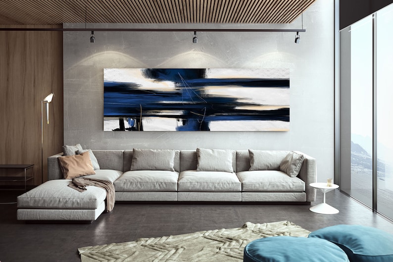 Extra Large Wall Art,Minimal Abstract Painting,Contemporary Painting on Canvas,Large Canvas Art,Huge Abstract Painting,Living Room Pa0011 image 3