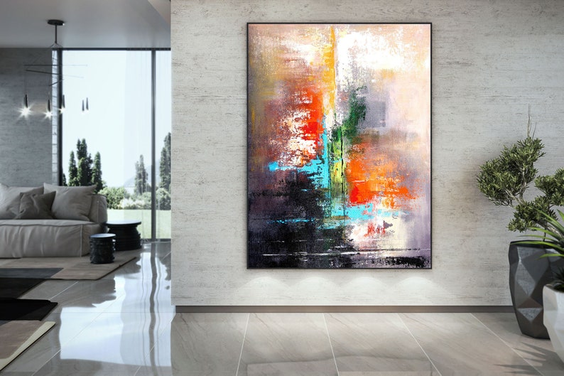 Extra Large Abstract Art Original Painting Acrylic Etsy