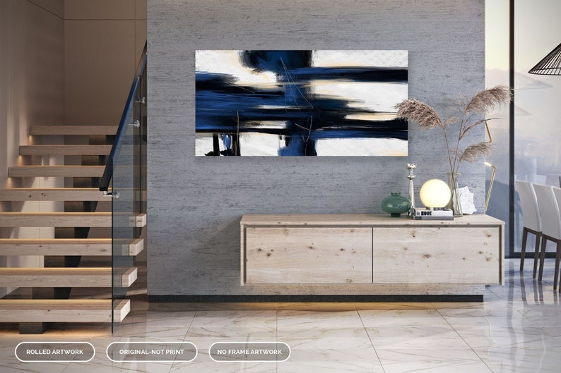 Extra Large Wall Art,Minimal Abstract Painting,Contemporary Painting on Canvas,Large Canvas Art,Huge Abstract Painting,Living Room Pa0011 image 1