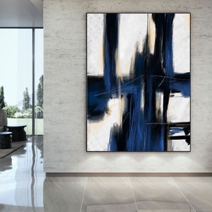 Extra Large Wall Art,Minimal Abstract Painting,Contemporary Painting on Canvas,Large Canvas Art,Huge Abstract Painting,Living Room Pa0011 image 4