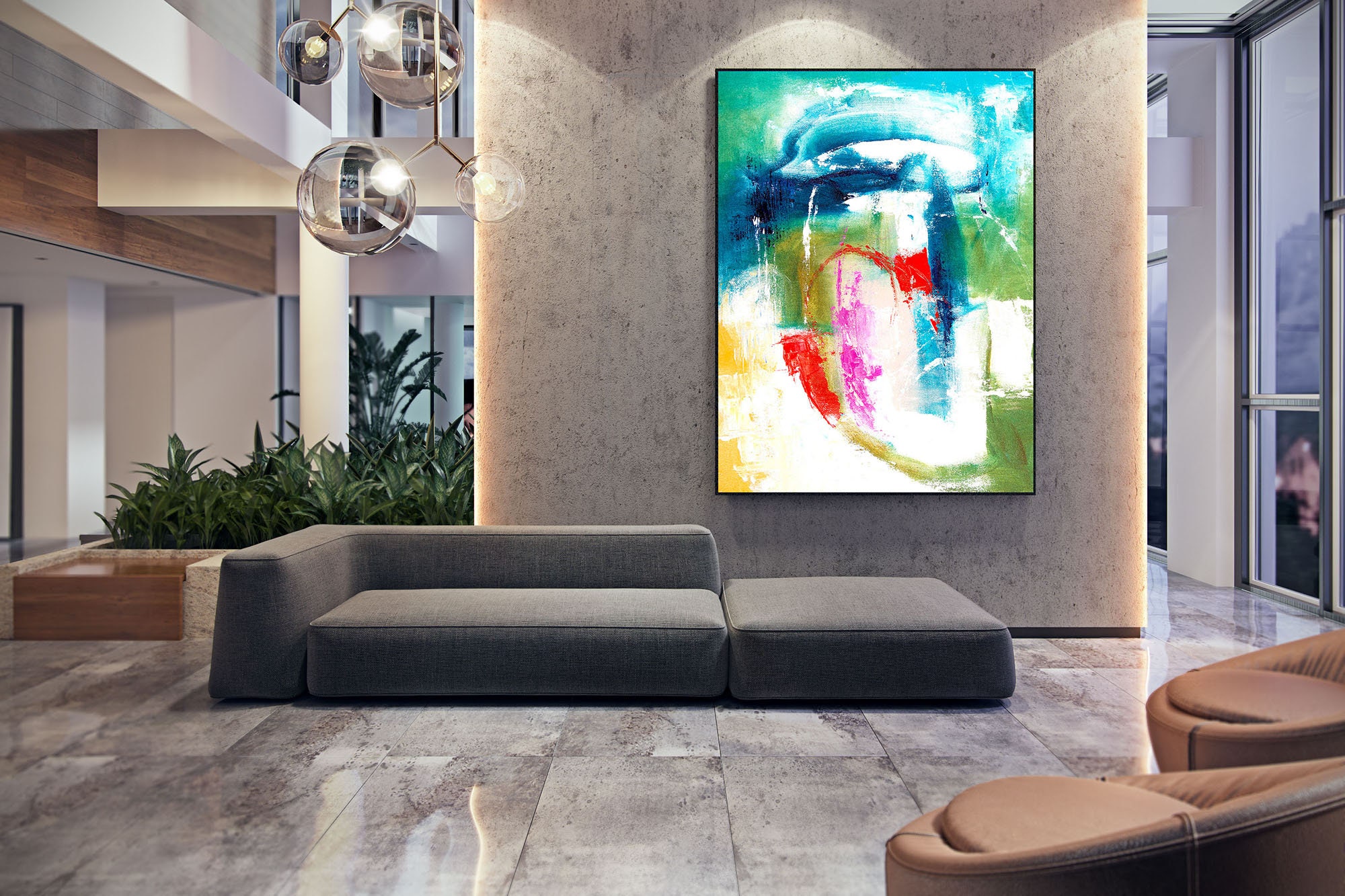 Modern Abstract Painting Original Abstract Painting Extra Etsy UK