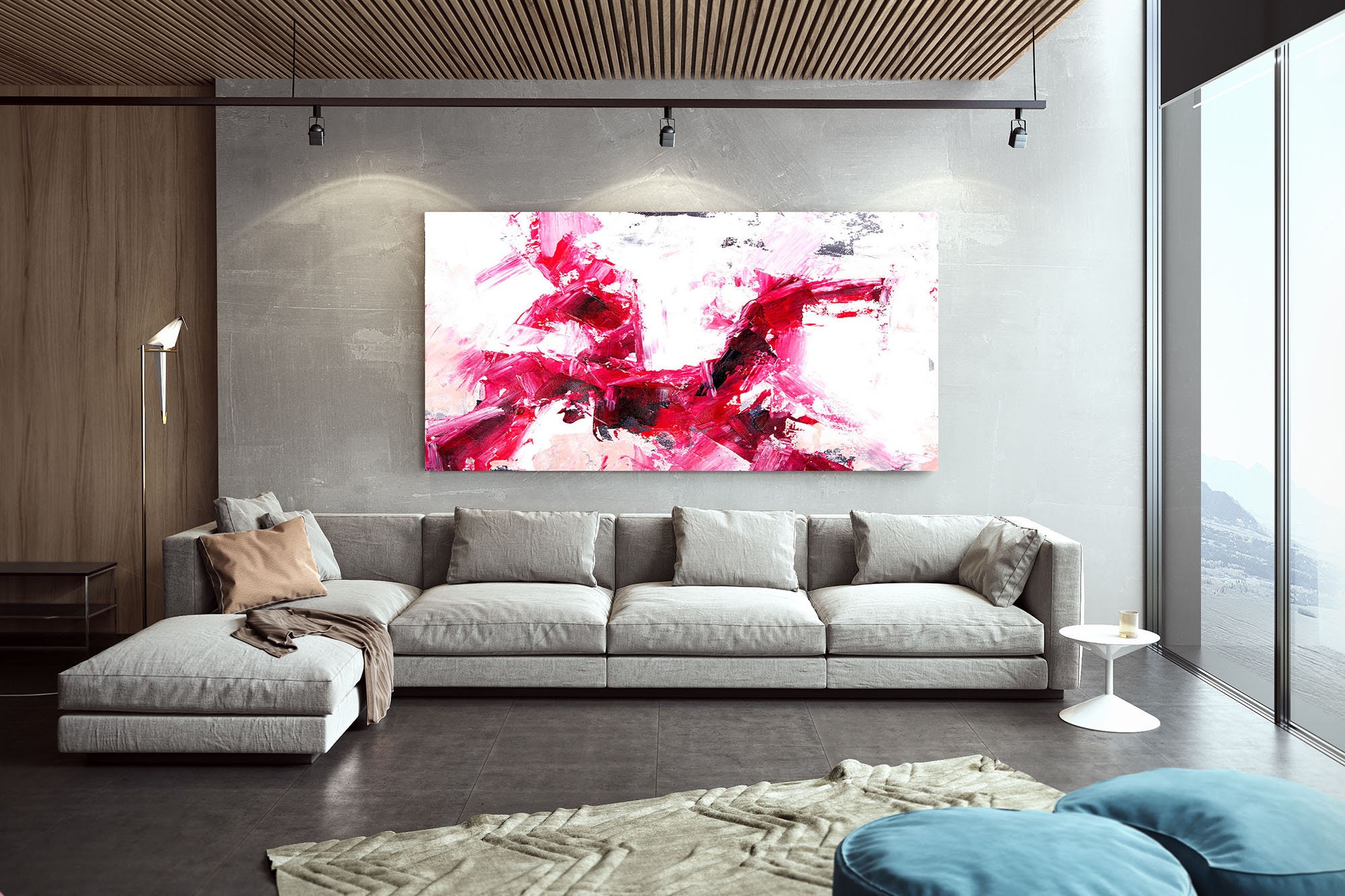 Large Abstract Canvas Art Original Oil Painting Extra Large | Etsy
