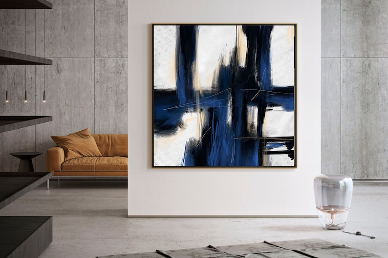 Extra Large Wall Art,Minimal Abstract Painting,Contemporary Painting on Canvas,Large Canvas Art,Huge Abstract Painting,Living Room Pa0011 image 5