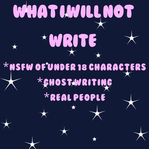Fanfiction commission, Story commission, Writing commission, Fanfic commission, Custom story, Custom fanfiction, Custom writing, image 3