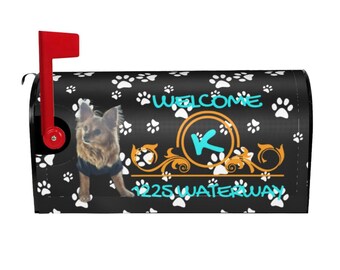 Custom Personalized Mailbox Covers, Your Address, Pet,Add Pictures, Text Design for Home Garden Yard Outdoor