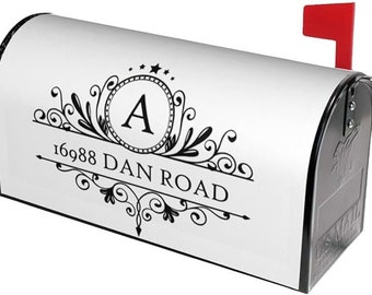 Personalize Magnetic Post Box Cover Wraps-Cover Custom Address，Design for Home Garden Yard Outdoor Standard Size 21x18 in