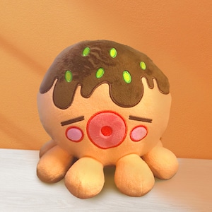 Cute Takoyaki Octopus Plushie Toy | Gift Ideas | Stuffed Animal | Kawaii Plushie