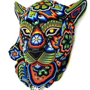 Art Huichol « Wixárika Jaguar XIV »