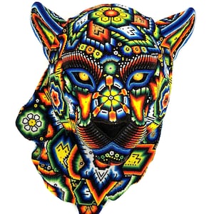 Huichol Art &quot;Wixárika Jaguar XIII&quot;