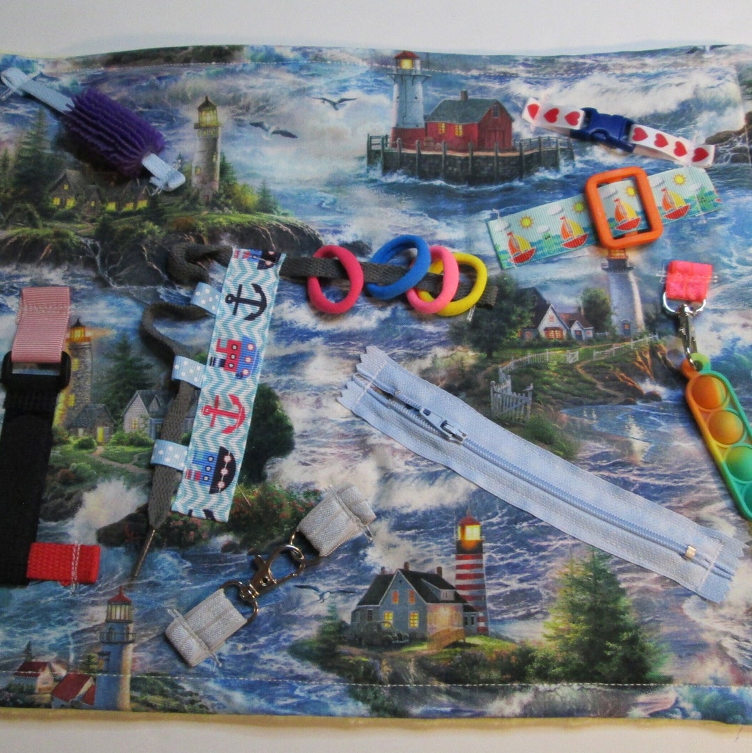 Fidget Quilt Alzheimer's Dementia Anxiety Special Etsy