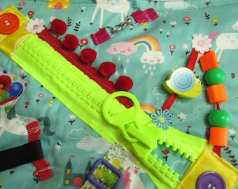 Sensory Fidget Mat for Seniors – Alzheimer’s Dementia Restless Hands Aid – Tactile Activity Pad